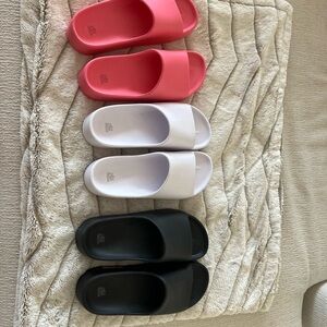 Wild Fable Pink and White Sandals Slip-On Comfort